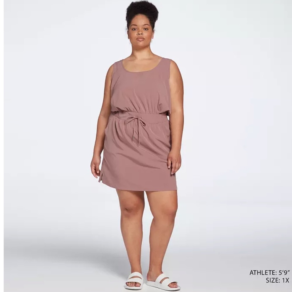 CALIA Women's Double Scoop Dress